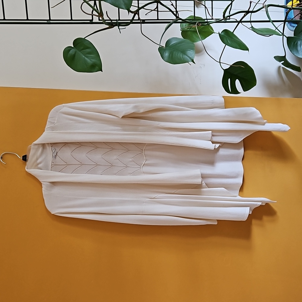 Cato size small long sleeve cream cardigan